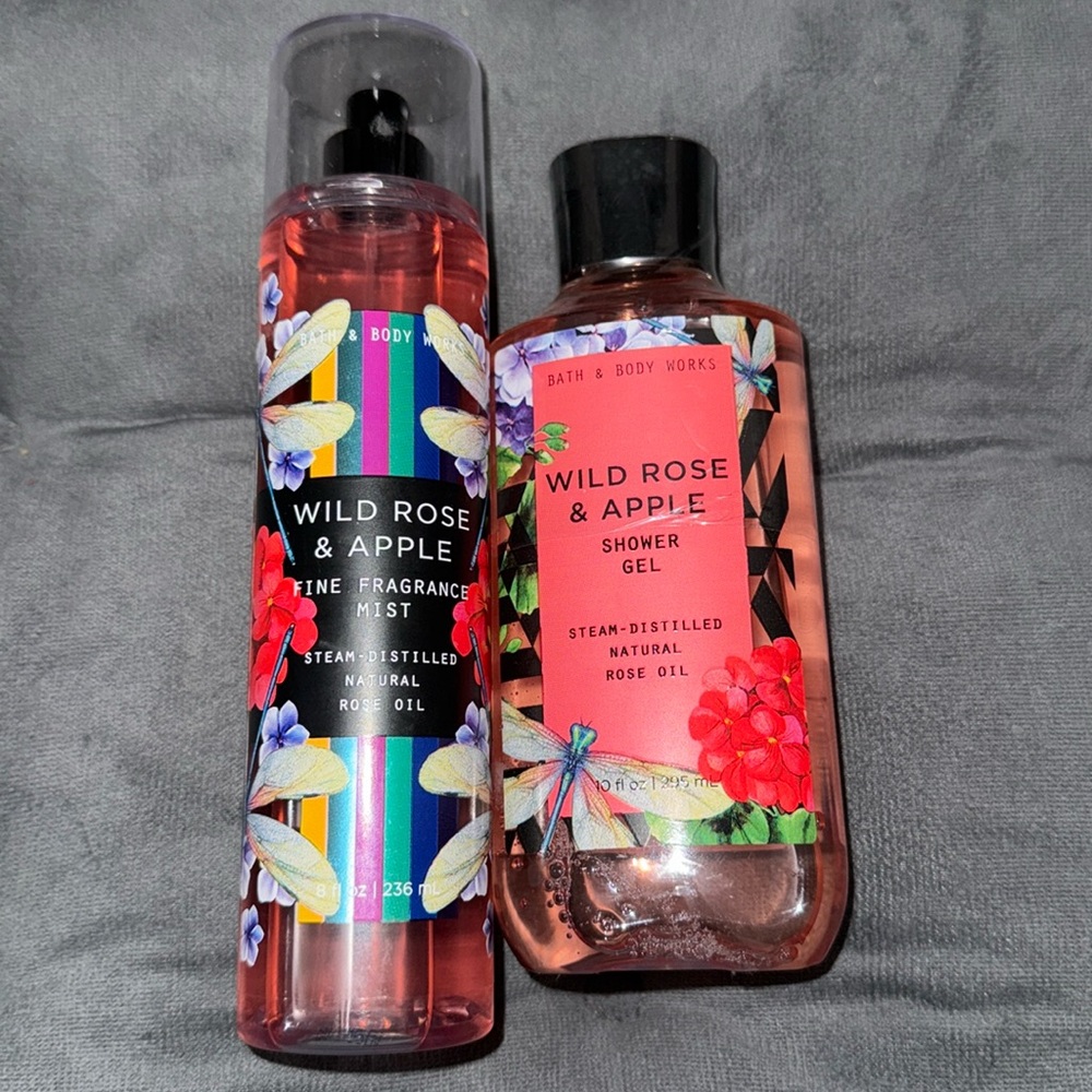 Wild Rose and Apple Bath and Body Works Bundle